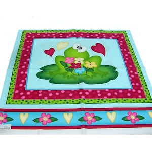 1 Panel Baumwollstoff für Kinder Frosch-Kinderstoffe