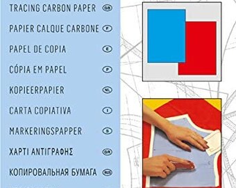 Burda Pattern:  Tracing Carbon Paper red and blue