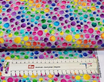 French Terry fabric  - swetshirt fabric retro style dots