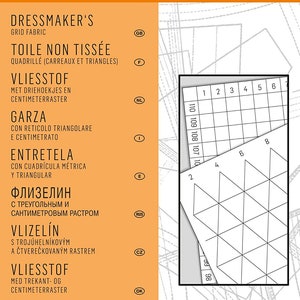 Carta con reticolo triangolare centimetrato  2x 140x 110 cm- Burda Style accessori per il cucito-
