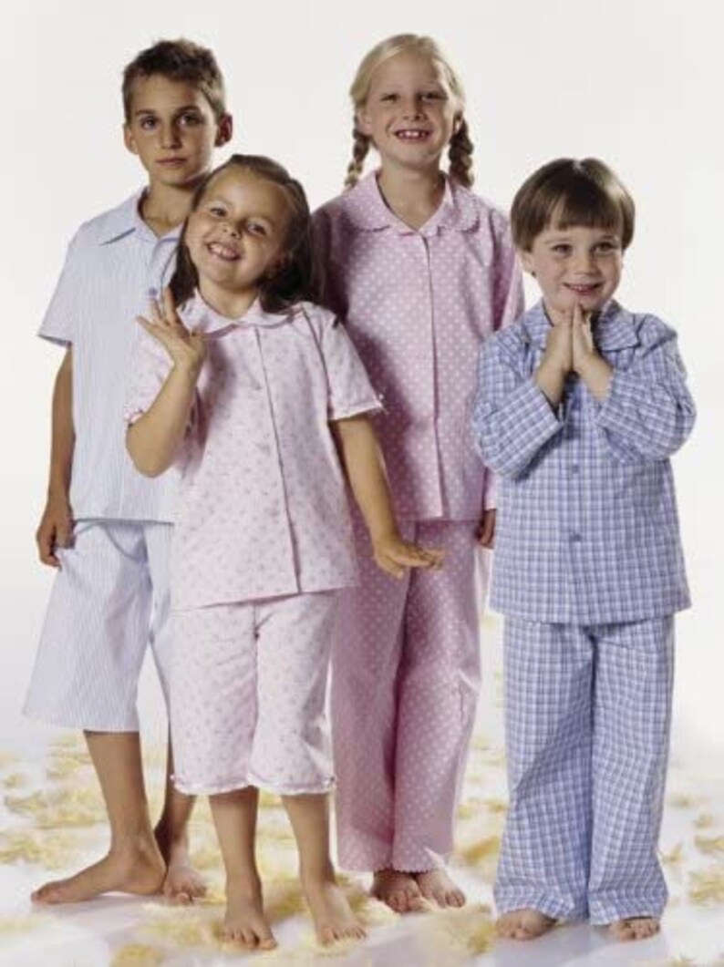 Burda Kids Pattern 9747 Kids Sleep Wear - Etsy UK