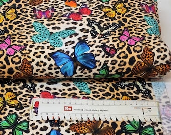 Cotton Jersey, Knit Fabric - fabric for kids- butterfly