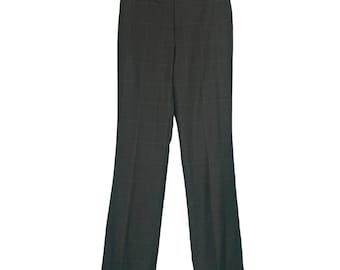 Chaps green plaid wool straight legs vintage pants size 4