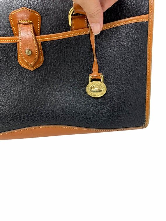 Dooney & Bourke AWL Satchel Briefcase Leather Cro… - image 9