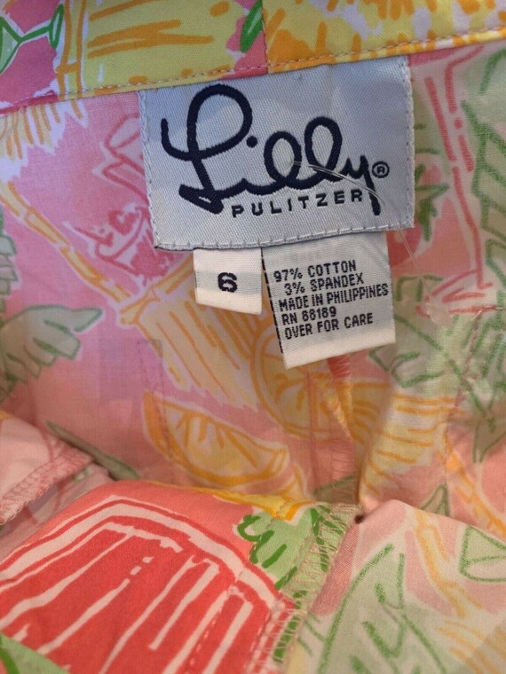 Lilly Pulitzer Summer Cocktail Print Vintage Pant… - image 3