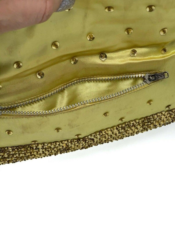 Vintage Gold Shimmer Shiny Embellished Unbranded … - image 9