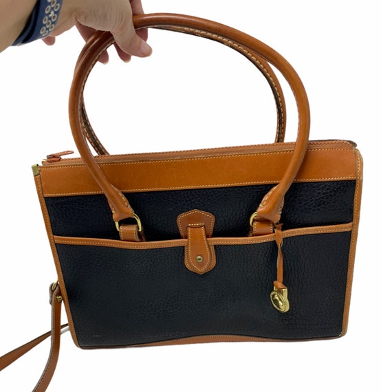 Dooney & Bourke AWL Satchel Briefcase Leather Cro… - image 2