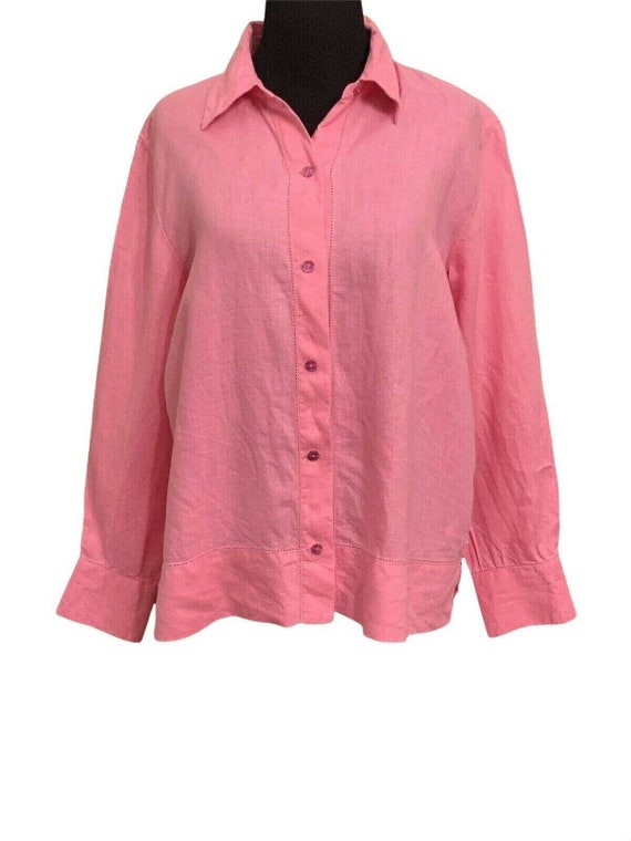 Sigrid Olsen Linen Long Sleeve Solid 