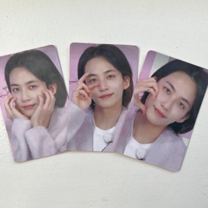 Dezessete cartões fotográficos Jeonghan Pink Aegyo