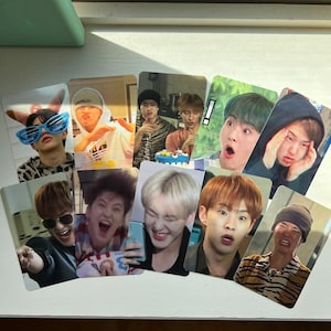 Cartão de fotos do meme Seventeen Hoshi