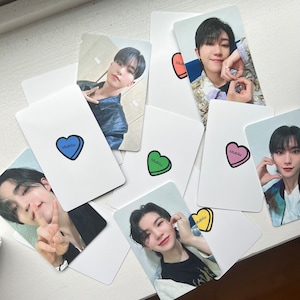 Dix-sept cartes photo "Je ne comprends pas mais je t'aime"