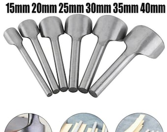 Leather Craft Tools Punch Belt 6 pcs Set DIY Craft Hand Tools Leather Working Tools DIY Supplies Size:15mm 20mm,25mm,30mm,35mm,40mm