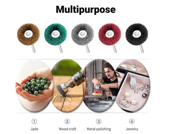 80x Abrasive Metal Polishing Dremel Rotary Tool Wheel Burr Kit Set