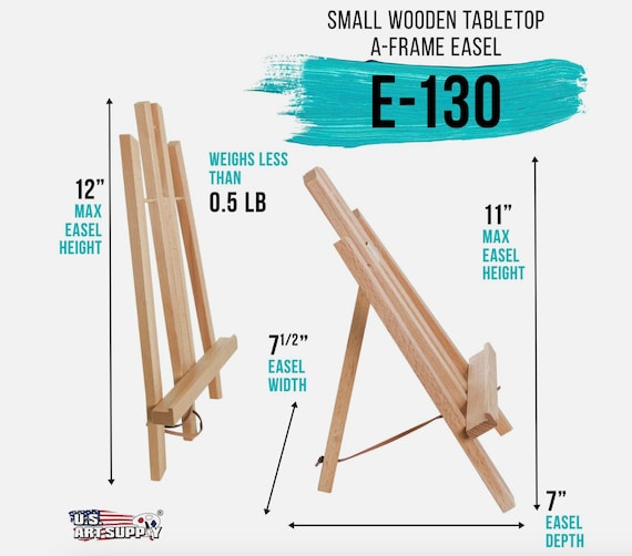 16 Tall Tripod Easel Natural Pine Wood (Pack of 4 Easels)