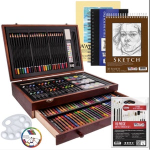 Artists Loft All-Media Art Set in Aluminum Case, 126 Pieces All-in-One Art Set