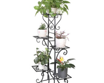 Extra Large Indoor Metal Plant Stand Shelf Iron Garden Flower Rack Anti Rust
