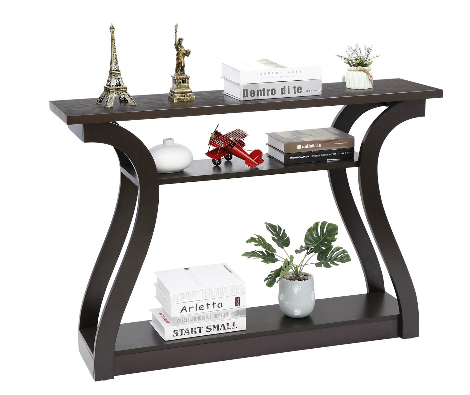 Console Table Modern With Storage Hall Display Sofa Side Table Entryway ...
