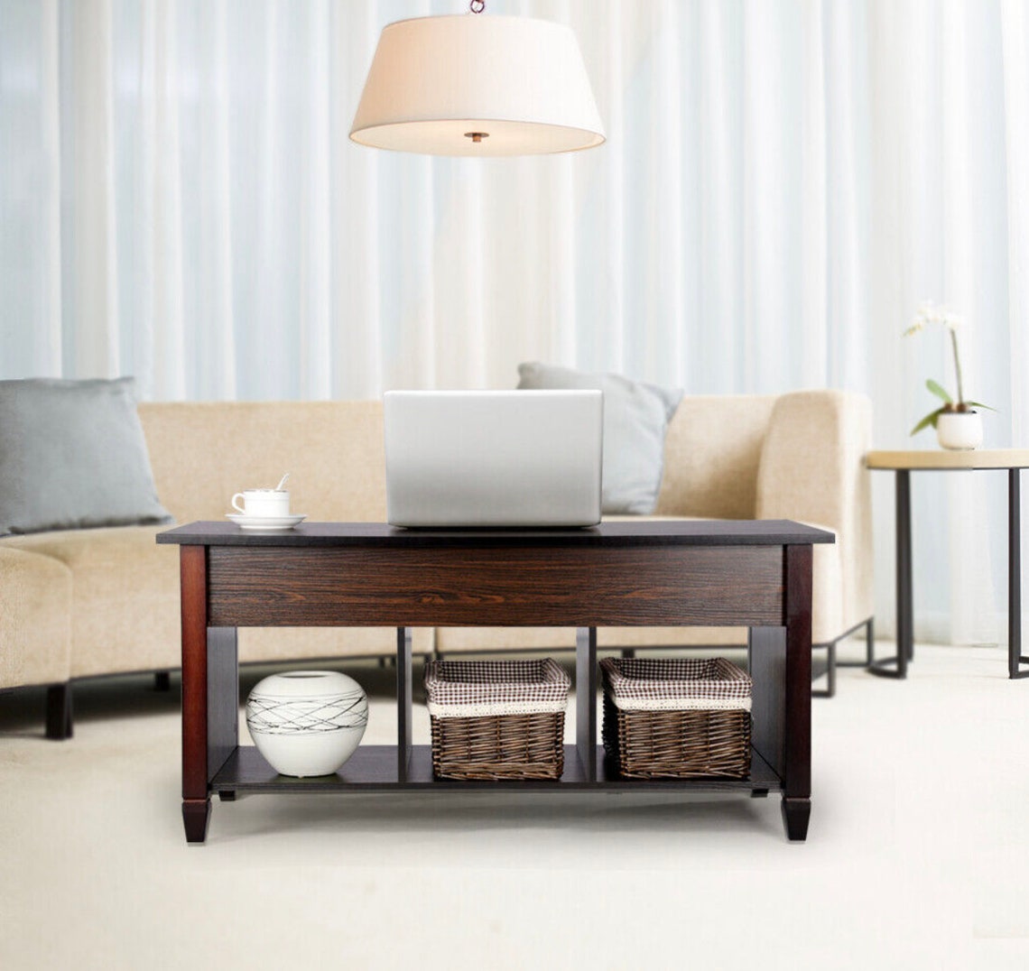 Lift Top Coffee Table for Living Room With Hidden Compartments - Etsy