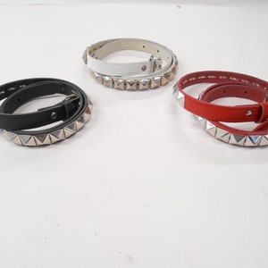 Genuine Leather Pyramid studded Belt. PB1