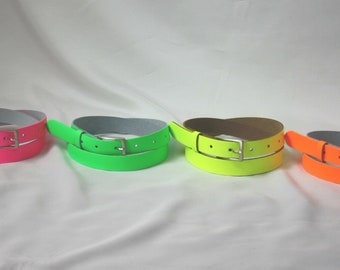 Ladies/Mens 20mm FLUORESCENT Belt