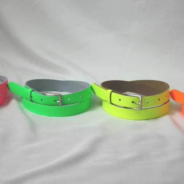 Ladies/Mens 20mm FLUORESCENT Belt