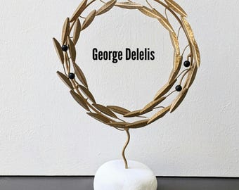 Bronze olive tree. Olive tree, bronze tree, home decor, decoration gift, tree sculpture, gift ideas, sculpture, olive wreath, olive leaves