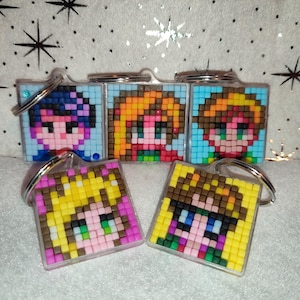 Pixel keyrings - Stardew Valley inspired - misc. Bachelors