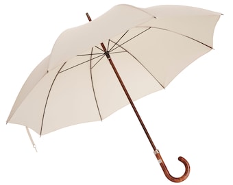 Ivory White Classic English Wedding Umbrella