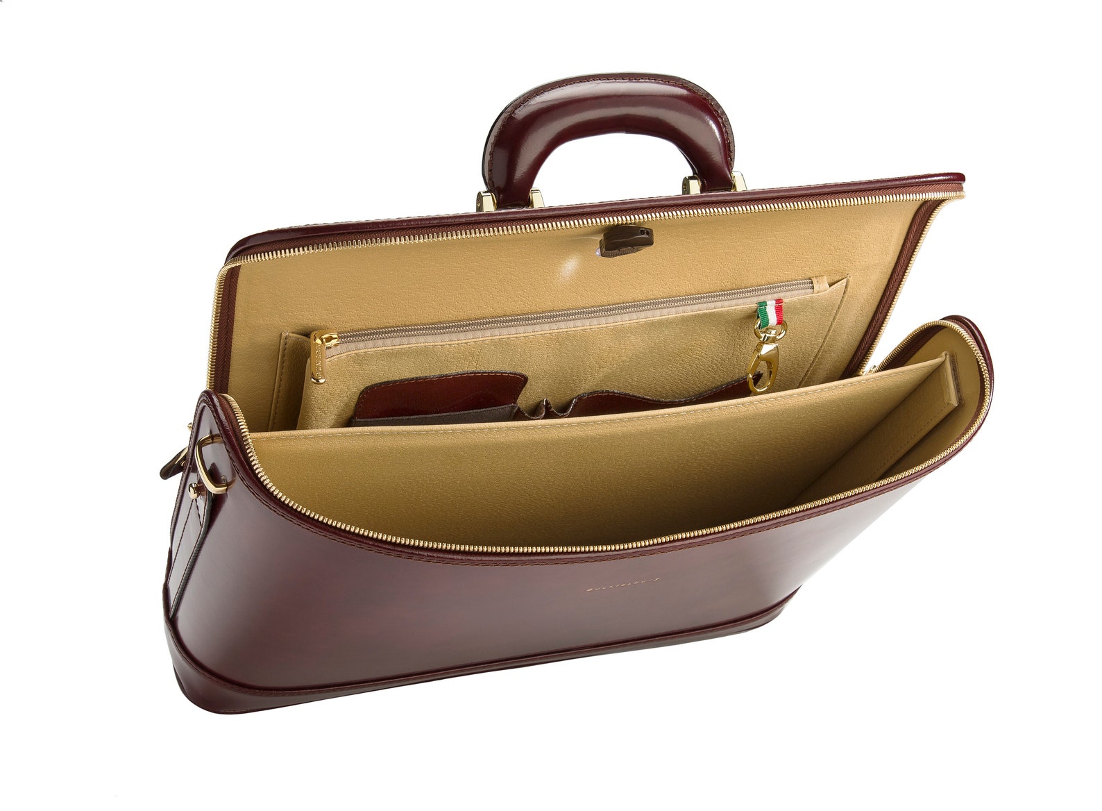 Burgundy Italian Leather Laptop Bag Etsy UK