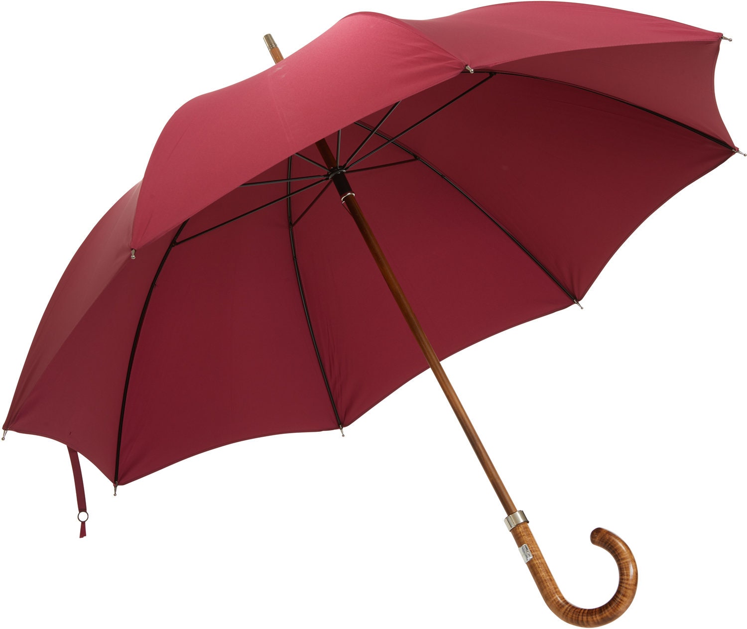 Klassischer englischer Regenschirm: Handgemacht, Stark in Burgund - Etsy.de