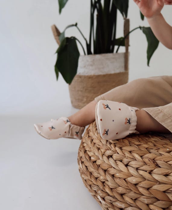 Krabbelschuhe für Kinder Cherry|Barfußschuhe|Lauflernschuhe|Kitaschuhe|Kinderschuhe|Schläppchen|Babyschuhe|Vegan|Hausschuhe