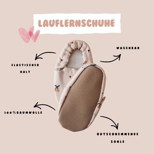 Krabbelschuhe für Kinder Cherry|Barfußschuhe|Lauflernschuhe|Kitaschuhe|Kinderschuhe|Schläppchen|Babyschuhe|Vegan|Hausschuhe Bild 6