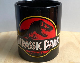 Jurassic Park Mug, Jurassic Park Black mug, T-Rex mug