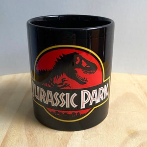 Jurassic Park-mugg, Jurassic Park Black-mugg, T-Rex-mugg