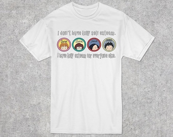 Daria T-shrit, MTV's Daria t-shrit, Daria Cartoon Characters tee, Daria self-esteem quote tee, white Unisex T-Shirt