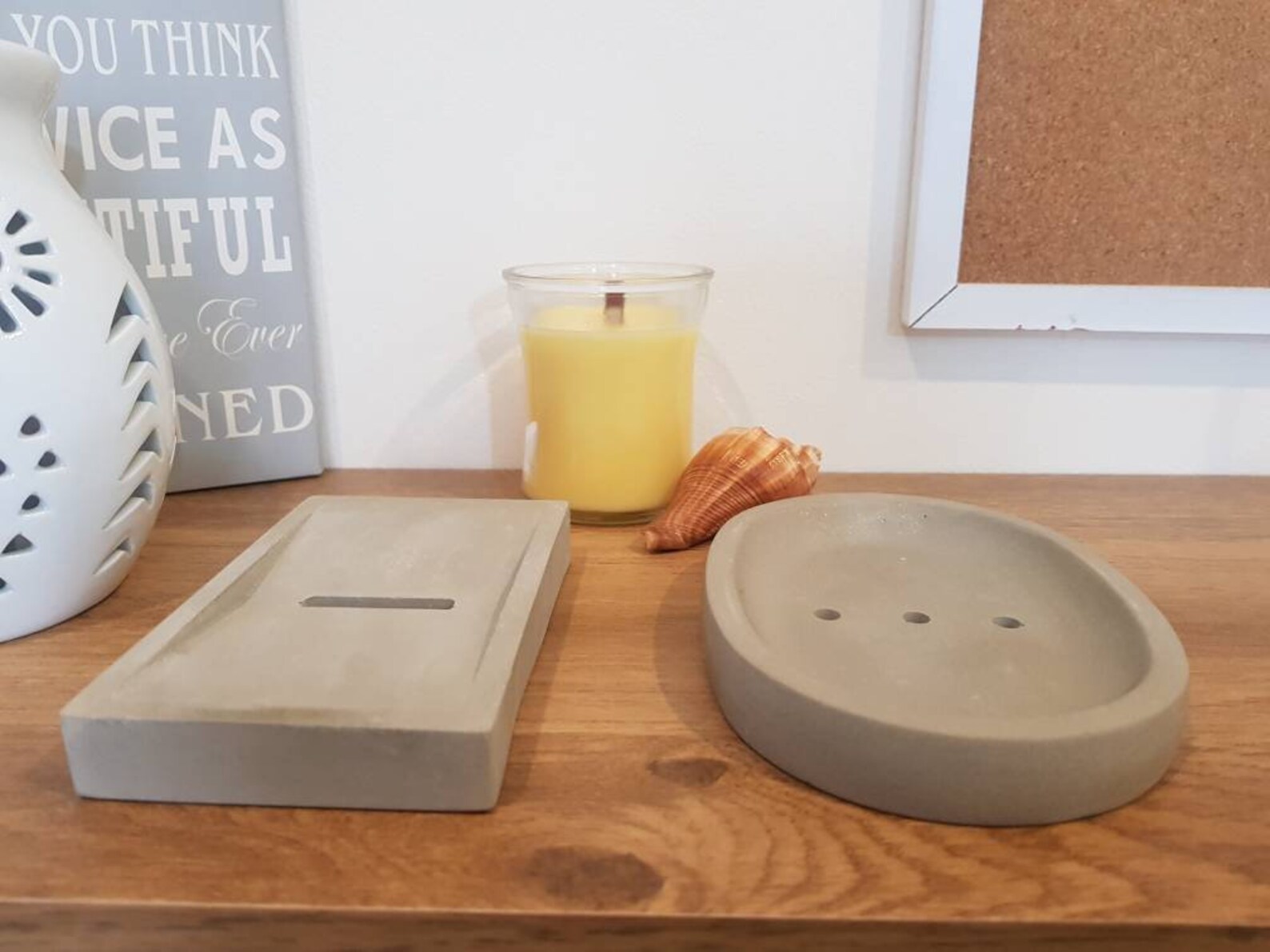 Handmade Concrete soap Dish with soapNew Home Etsy