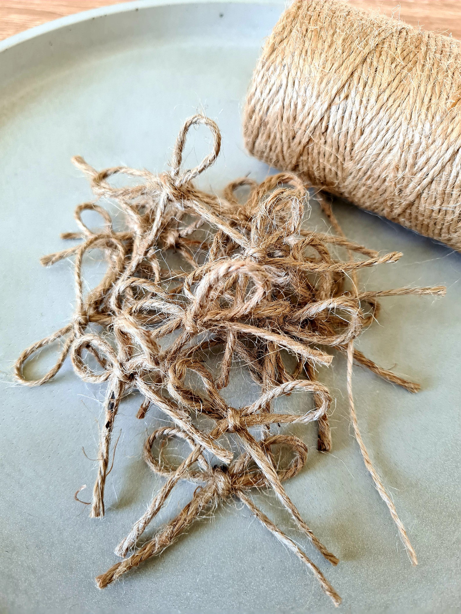 Jute Twine Bows Burlap String Bows Jute Bows Jute Twine Etsy