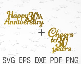 Download 30th Anniversary Svg Etsy