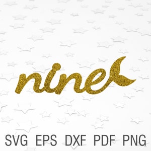Sirène neuf svg neuvième anniversaire Cake topper svg numérique sirène fer sur svg neuf anniversaire fille svg sirène cake topper d’anniversaire décor svg