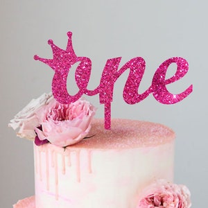 One svg file First birthday svg Princess birthday svg 1st birthday svg diy first birthday cut file One cake topper svg one with crown svg