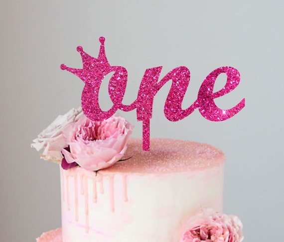One svg file First birthday svg Princess birthday svg 1st birthday svg diy first birthday cut file One cake topper svg one with crown svg