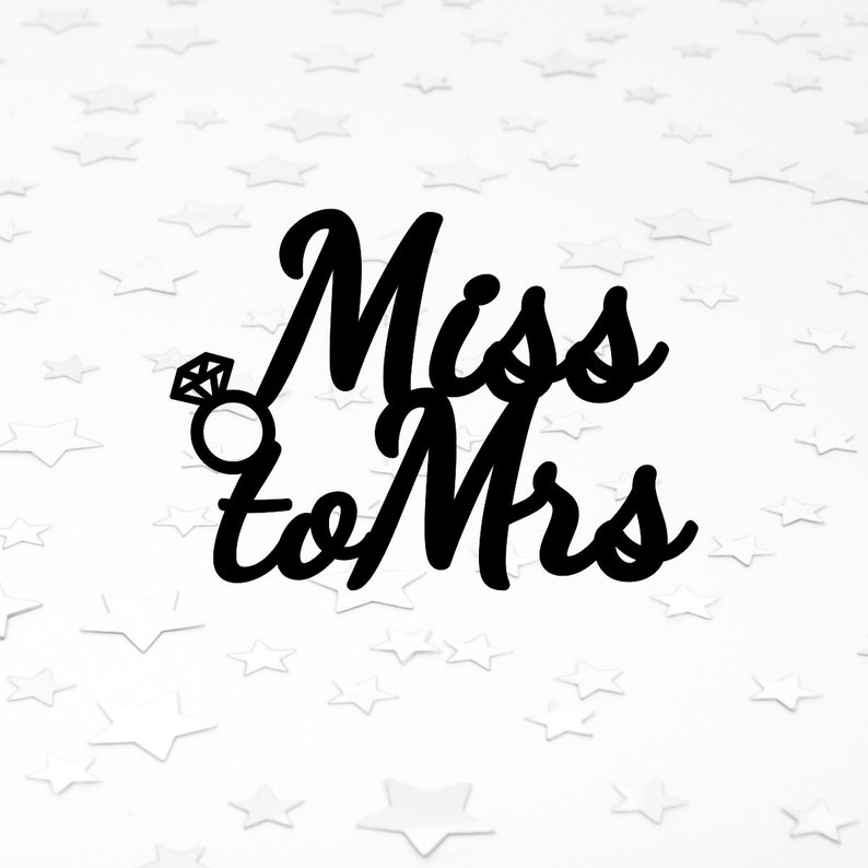 Download Miss to mrs svg cake topper svg Laser cut svg diy wedding ...