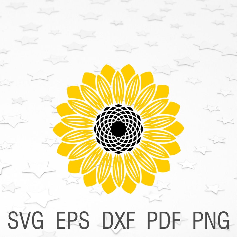 Download Sunflower svg stencil flower paper cut svg sunflower for ...