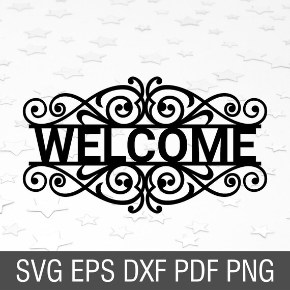 Welcome svg file welcome sign svg wedding welcome svg welcome cut file greeting svg front door welcome svg for cricut sign for front door