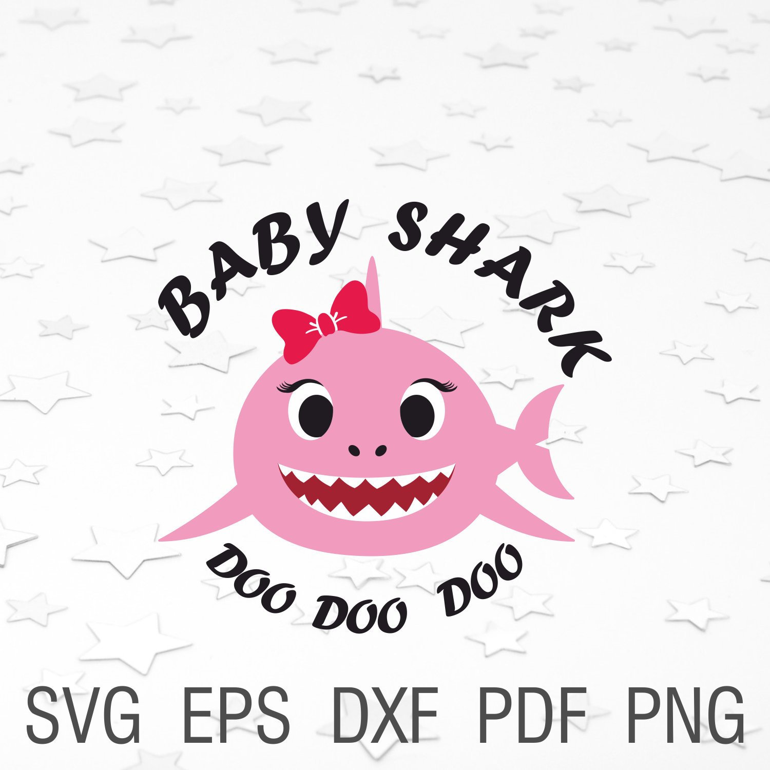 Download Baby shark girl svg baby shark clipart digital download family | Etsy