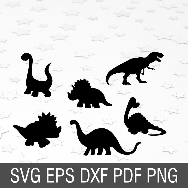 Download Dinosaur bundle svg Baby Dinosaur silhouette Birthday ...