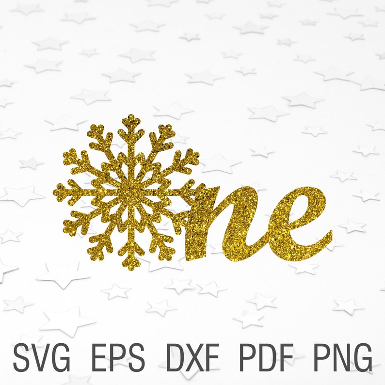 Download One svg cake topper snowflake first birthday decor svg one ...