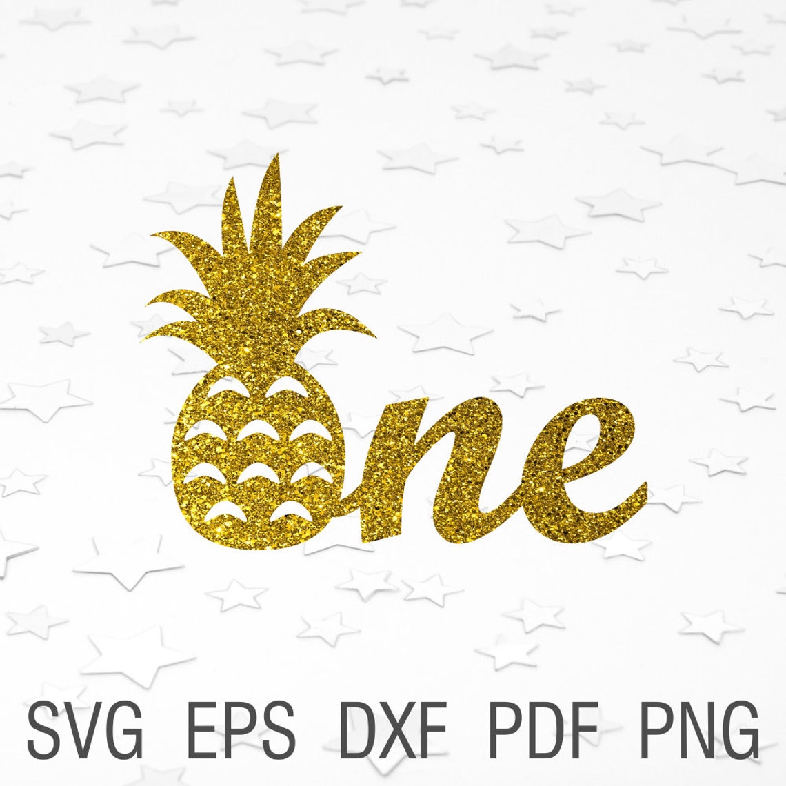 One pineapple svg cake topper First birthday decor svg Etsy