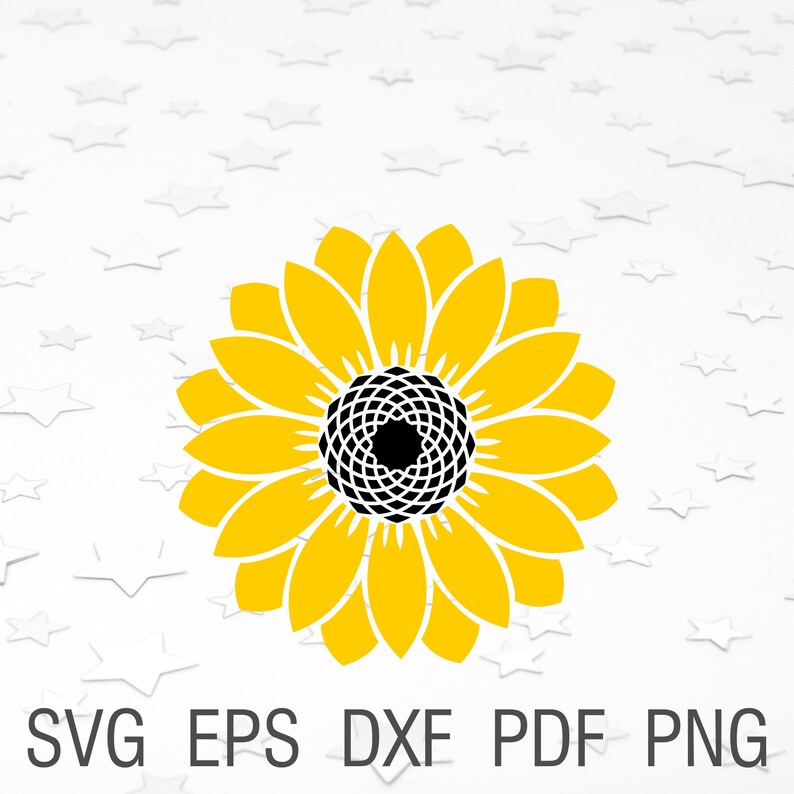 Sunflower svg cut file flower paper cut svg for cricut | Etsy