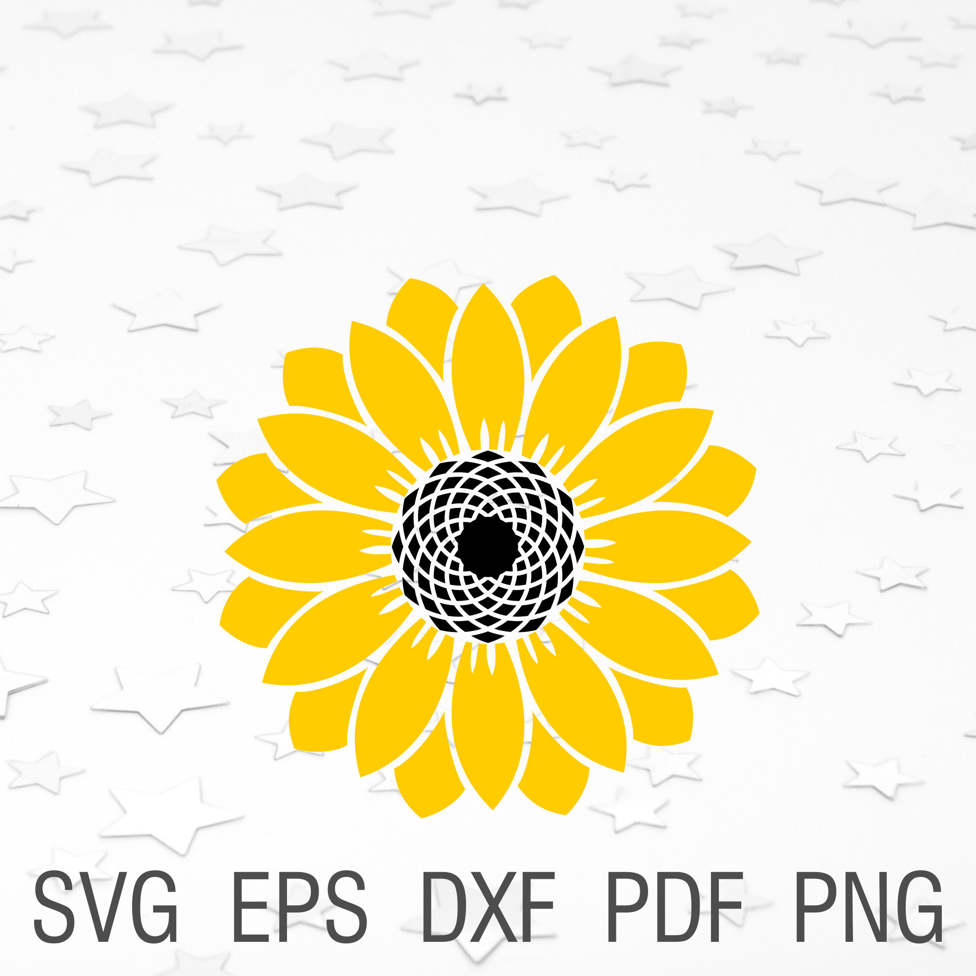 Free Free 195 Sunflower Stencil Svg Free SVG PNG EPS DXF File